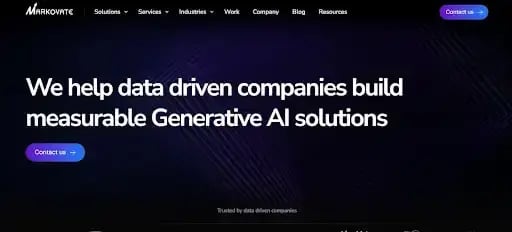 Markovate creates measurable generative AI solutions for content-rich eCommerce.