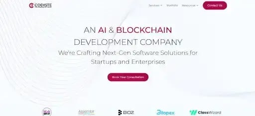 Codiste builds AI and blockchain tools for startups expanding into digital commerce.
