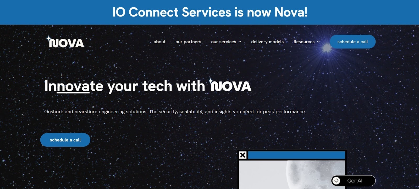 Nova Cloud showcasing its AWS engineering and consulting solutions for enterprises