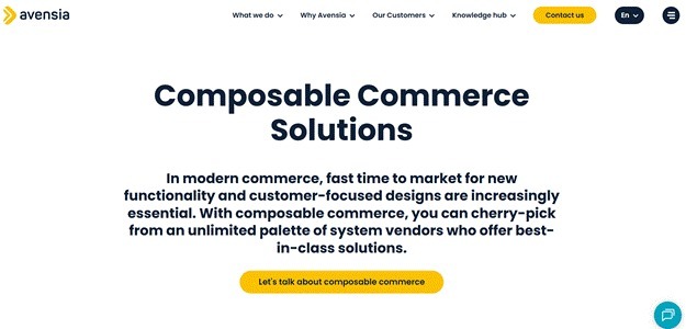 Avensia outlines its modular commerce approach for fast market delivery and flexibility.
